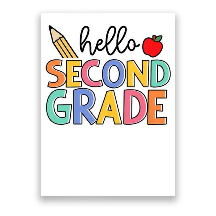 Hello Second Grade Team 2nd Grade Back To School Teacher Poster