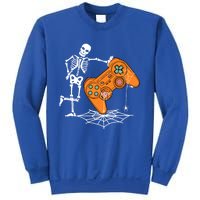 Halloween Skeleton Gamer Video Gaming Controller Scary Funny Gift Sweatshirt