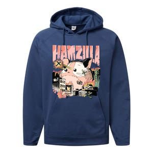 HAMZILLA Syrian Golden Roborovski Campbells Dwarf Hamster Performance Fleece Hoodie