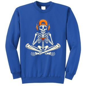 Halloween Skeleton Gamer Video Gaming Halloween Costume Cute Gift Sweatshirt