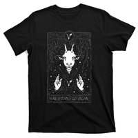 Hail Seitan Go Vegan Funny Tarot Card Design For Vegans T-Shirt