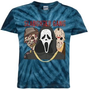 Halloween Slaughter Gang Horror Character Scary Spooky Kids Tie-Dye T-Shirt