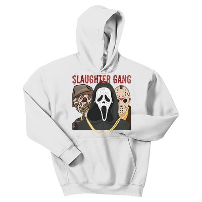 Halloween Slaughter Gang Horror Character Scary Spooky Kids Hoodie