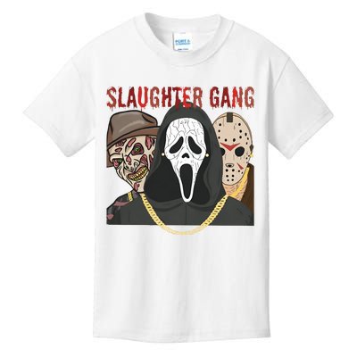 Halloween Slaughter Gang Horror Character Scary Spooky Kids T-Shirt