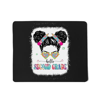 Hello Second Grade Back To School Hair Bun First Day Mousepad