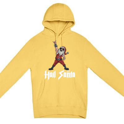 Hail Santa Gift Premium Pullover Hoodie