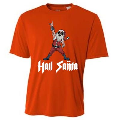 Hail Santa Gift Cooling Performance Crew T-Shirt