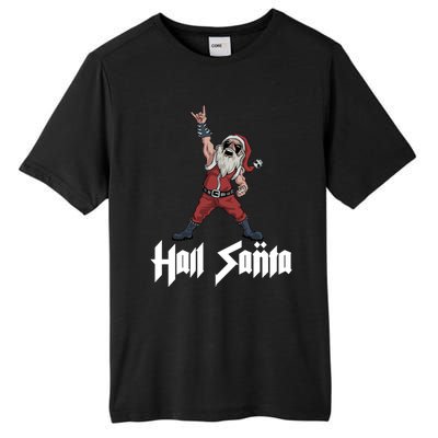 Hail Santa Gift Tall Fusion ChromaSoft Performance T-Shirt