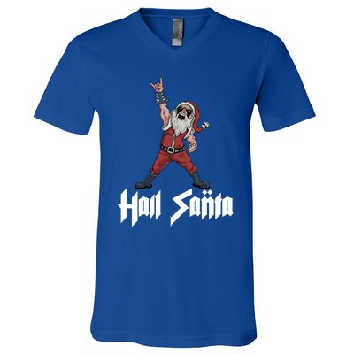 Hail Santa Gift V-Neck T-Shirt