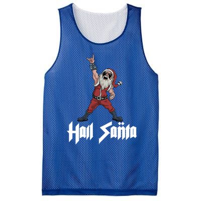 Hail Santa Gift Mesh Reversible Basketball Jersey Tank