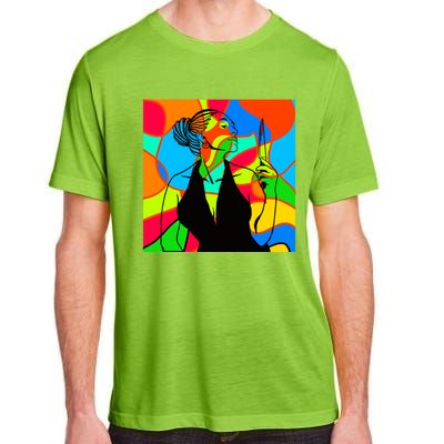 Halloween Stained Glass Peace Funny Gift Melanin Black Magic Gift Adult ChromaSoft Performance T-Shirt