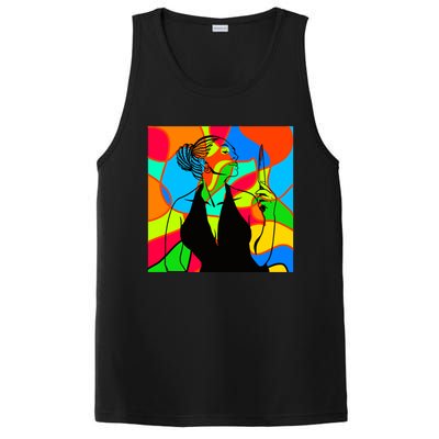 Halloween Stained Glass Peace Funny Gift Melanin Black Magic Gift PosiCharge Competitor Tank