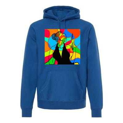 Halloween Stained Glass Peace Funny Gift Melanin Black Magic Gift Premium Hoodie