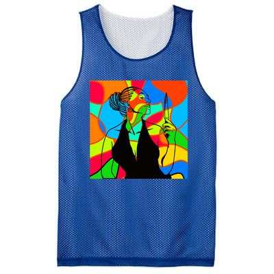 Halloween Stained Glass Peace Funny Gift Melanin Black Magic Gift Mesh Reversible Basketball Jersey Tank