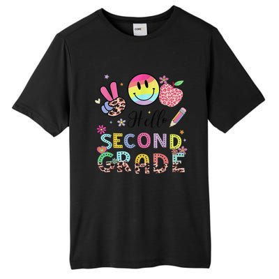 Hello Second Grade 2nd Grade First Day Of School Gift Tall Fusion ChromaSoft Performance T-Shirt