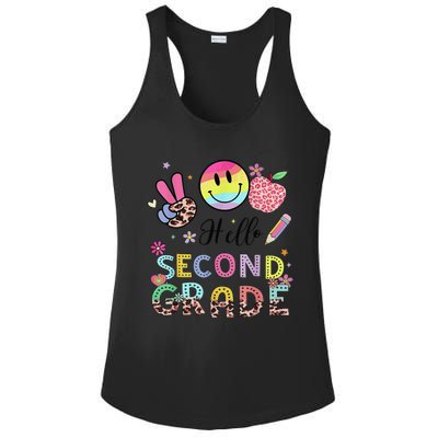 Hello Second Grade 2nd Grade First Day Of School Gift Ladies PosiCharge Competitor Racerback Tank