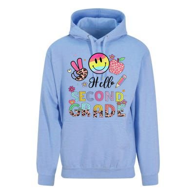 Hello Second Grade 2nd Grade First Day Of School Gift Unisex Surf Hoodie