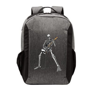 Happy Skeleton Guitar Guy Spooky Halloween Rock Band Concert Vector Backpack
