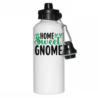 Home Sweet Gnome Funny St Patricks Day Aluminum Water Bottle 