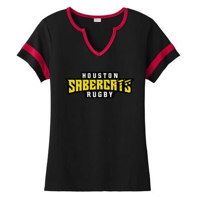 HOUSTON SABERCATS Ladies Halftime Notch Neck Tee