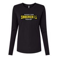 HOUSTON SABERCATS Womens Cotton Relaxed Long Sleeve T-Shirt