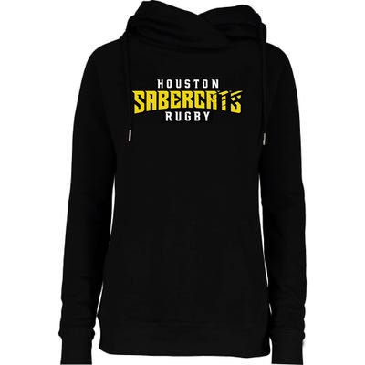 HOUSTON SABERCATS Womens Funnel Neck Pullover Hood