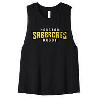 HOUSTON SABERCATS Women's Racerback Cropped Tank