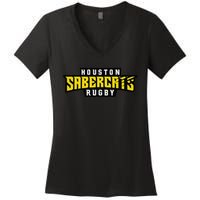 HOUSTON SABERCATS Women's V-Neck T-Shirt