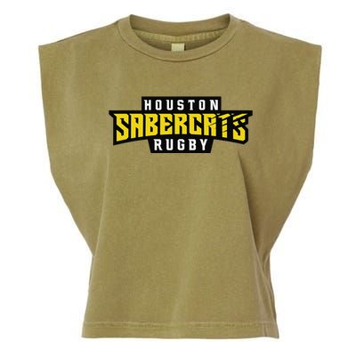 HOUSTON SABERCATS Garment-Dyed Women's Muscle Tee