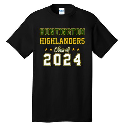 High School Huntington Highlanders Class Of 2024 Tall T-Shirt