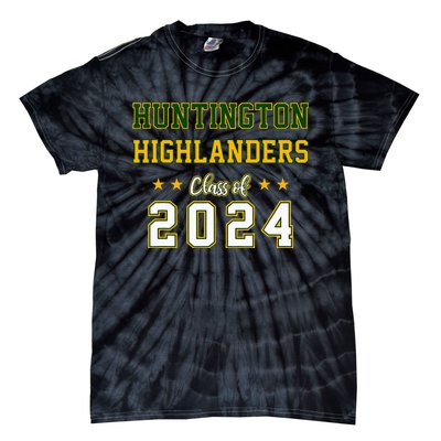 High School Huntington Highlanders Class Of 2024 Tie-Dye T-Shirt