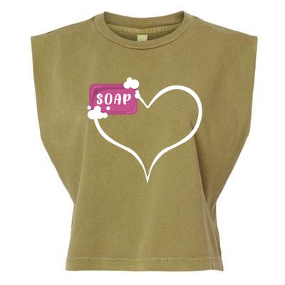 Handmade Soap Heart Soap Maker Cute Soap Making Gift Garment-Dyed Women's Muscle Tee