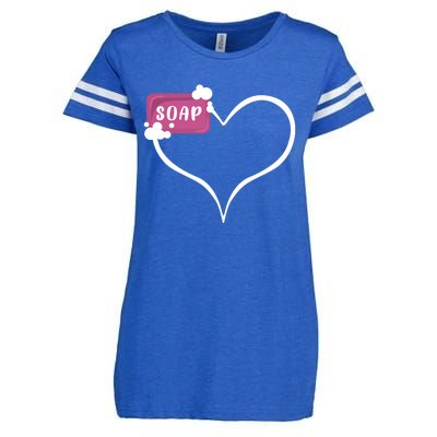 Handmade Soap Heart Soap Maker Cute Soap Making Gift Enza Ladies Jersey Football T-Shirt