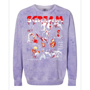 Halloween Scream Horror Movie Colorblast Crewneck Sweatshirt