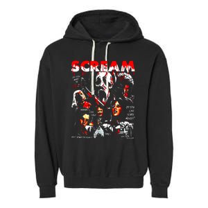 Halloween Scream Horror Movie Garment-Dyed Fleece Hoodie