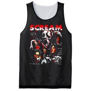 Halloween Scream Horror Movie Mesh Reversible Basketball Jersey Tank