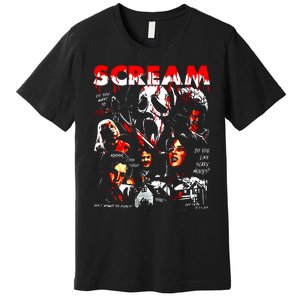 Halloween Scream Horror Movie Premium T-Shirt