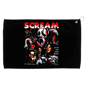 Halloween Scream Horror Movie Grommeted Golf Towel