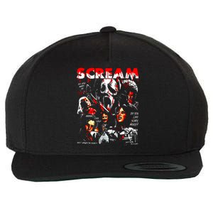 Halloween Scream Horror Movie Wool Snapback Cap