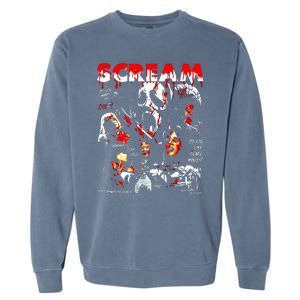 Halloween Scream Horror Movie Garment-Dyed Sweatshirt