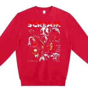 Halloween Scream Horror Movie Premium Crewneck Sweatshirt