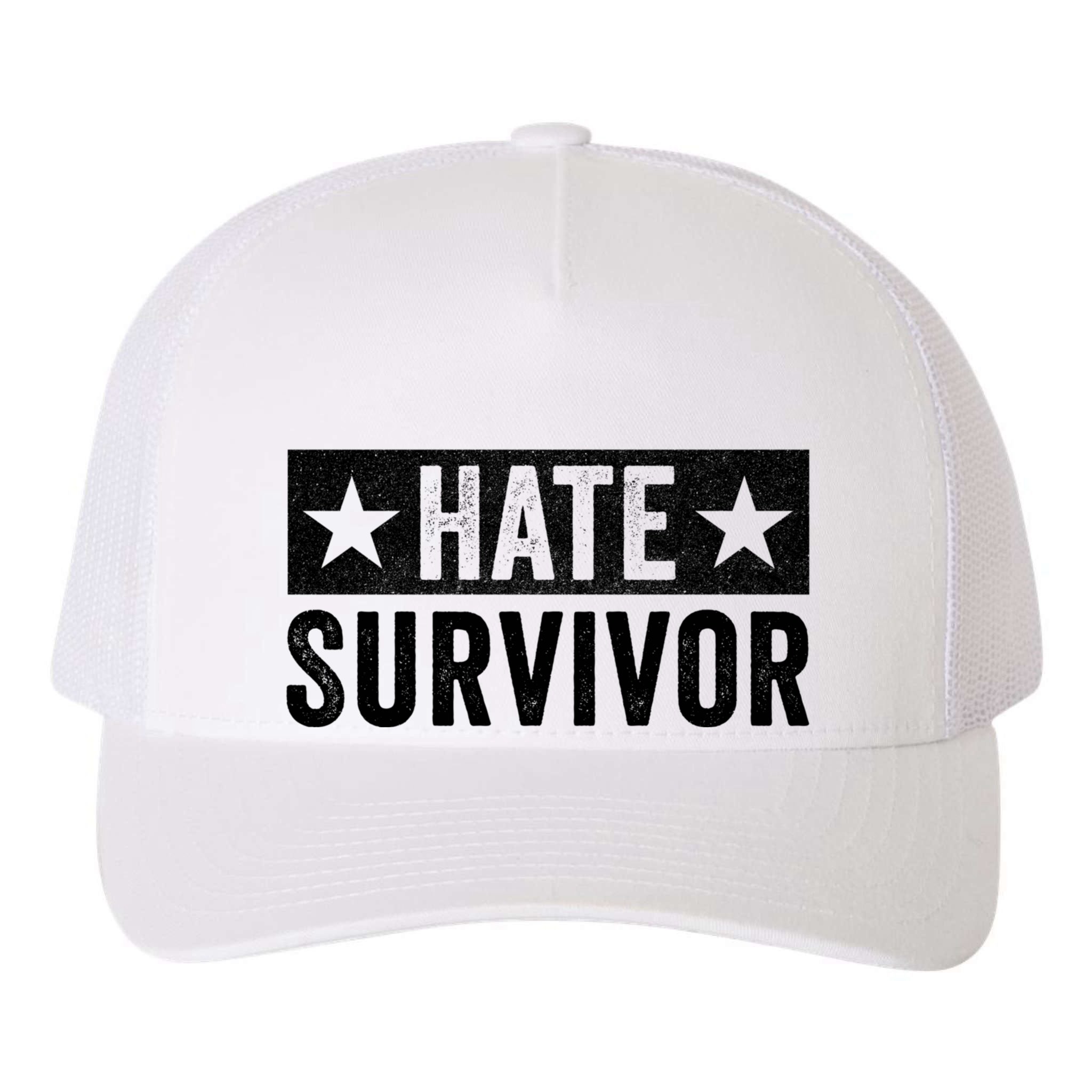 Hate Survivor Yupoong Adult 5-Panel Trucker Hat