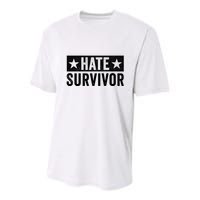 Hate Survivor Youth Performance Sprint T-Shirt