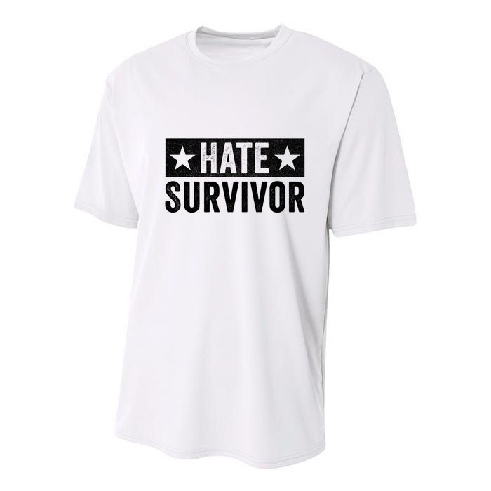 Hate Survivor Youth Performance Sprint T-Shirt