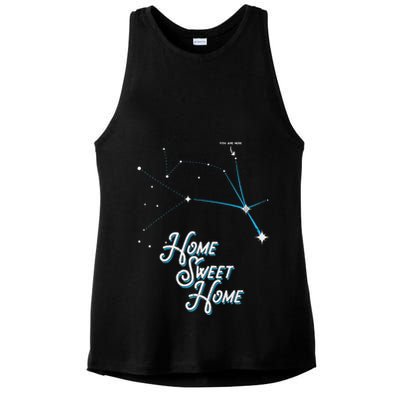Home Sweet Home Zeta Reticuli Alien Betty Hill Star Map Ladies PosiCharge Tri-Blend Wicking Tank