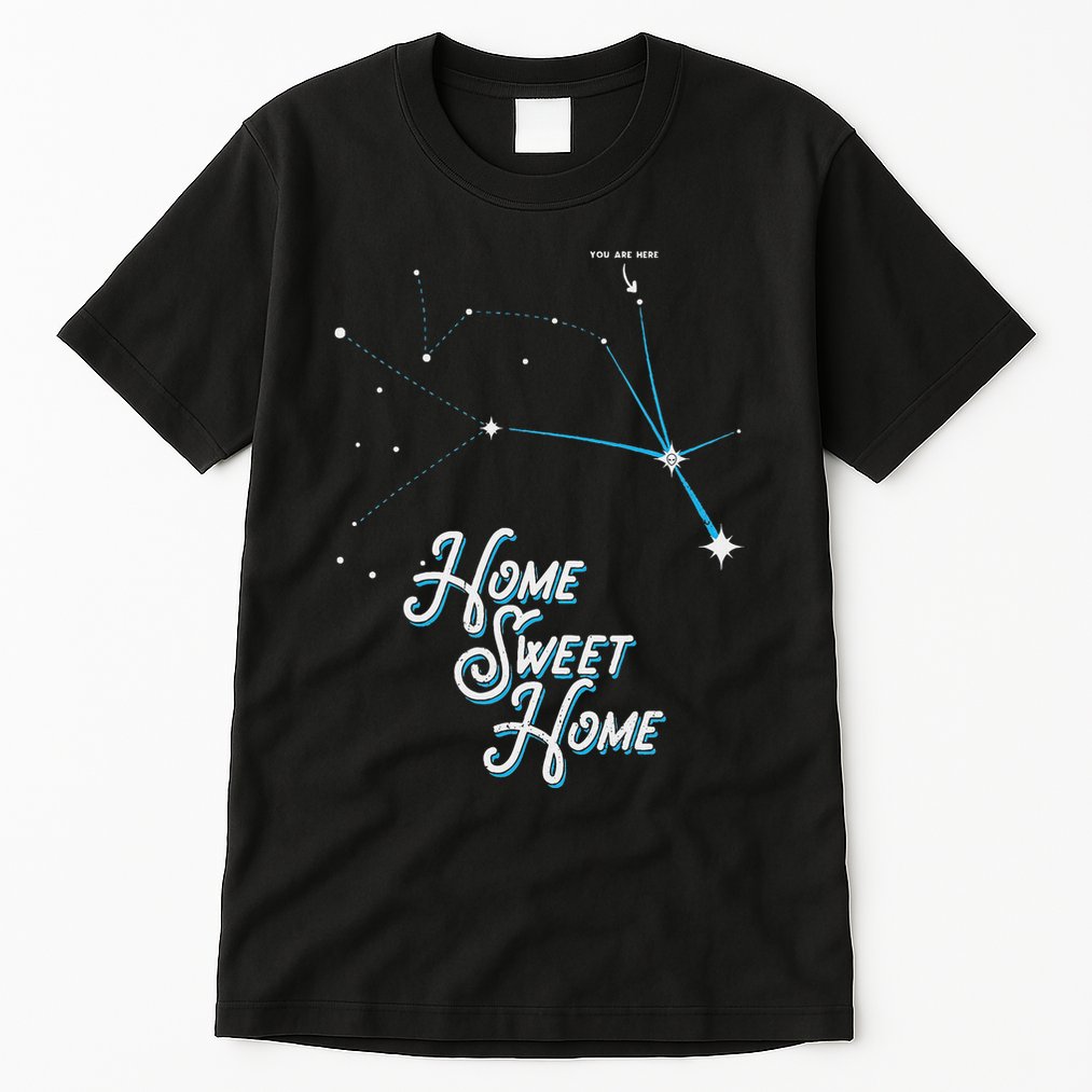 Home Sweet Home Zeta Reticuli Alien Betty Hill Star Map Tall T-Shirt