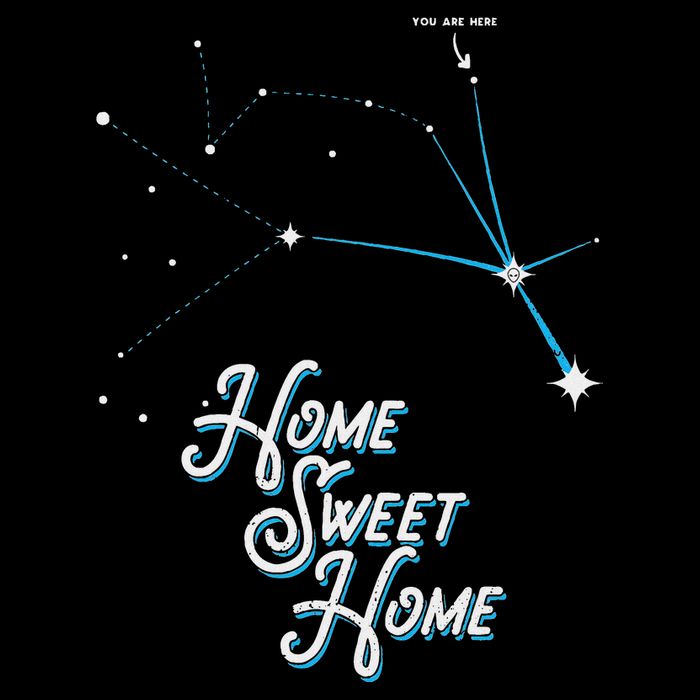 Home Sweet Home Zeta Reticuli Alien Betty Hill Star Map 16 in Basic Backpack