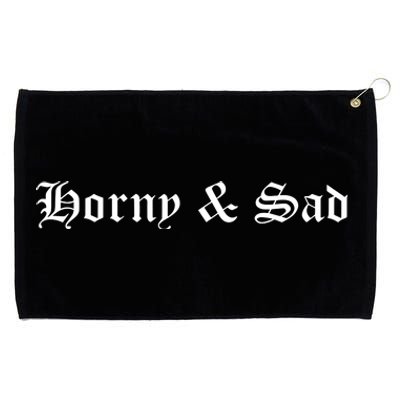 Horny & Sad Grommeted Golf Towel