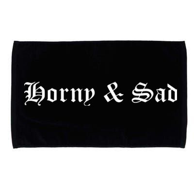 Horny & Sad Microfiber Hand Towel