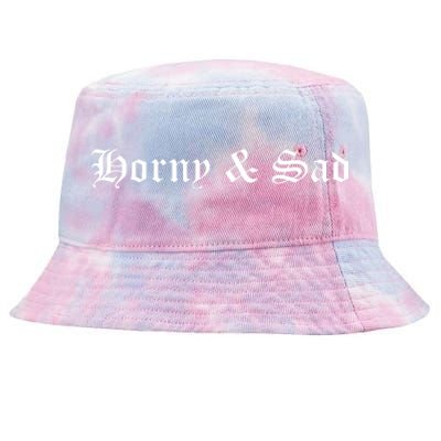 Horny & Sad Tie-Dyed Bucket Hat